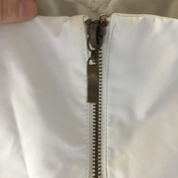 Very J Strapless Faux Leather Dress - Picture 7 of 8